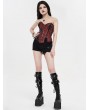 Punk Rave Black Gothic Punk Rivet Hot Shorts for Women