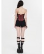 Punk Rave Black Gothic Punk Rivet Hot Shorts for Women