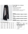 Punk Rave Black Gothic Transparent Fake Two-Pieces Long Skirt