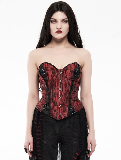 Punk Rave Red Vintage Do Old Gothic Corset for Women