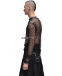 Pentagramme Black Net Long Sleeves Gothic Shirt for Men