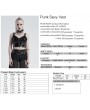 Punk Rave Black Street Fashion Gothic Grunge Corset Top for Women