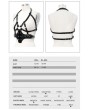 Devil Fashion Black Gothic Punk PU Leather Harness Belt for Women