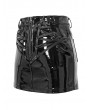 Devil Fashion Black Sexy Gothic Latex Mini Skirt