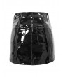 Devil Fashion Black Sexy Gothic Latex Mini Skirt