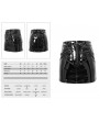 Devil Fashion Black Sexy Gothic Latex Mini Skirt