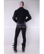 Pentagramme Black Leather Buckle Belt Gothic Pants for Men