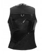 Devil Fashion Black Gothic Punk Metal Vest Top for Women