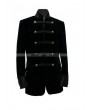 Pentagramme Black Double-Breasted Long Sleeves Gothic Jacket for Men