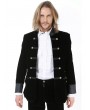 Pentagramme Black Double-Breasted Long Sleeves Gothic Jacket for Men