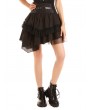 Pentagramme Brown Stripe Vintage Steampunk Irregular Short Skirt