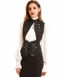 Pentagramme Coffee Stripe Vintage Steampunk Vest for Women
