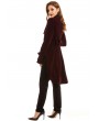 Pentagramme Red Vintage Gothic Velvet Swallow Tail Coat for Women