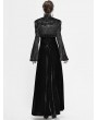Devil Fashion Black Vintage Gothic Velvet Long Sleeve Short Cape for Women