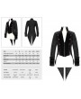 Devil Fashion Black Retro Gothic Party Swallow Tail Coat for Men