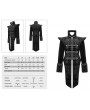 Devil Fashion Black Retro Gothic Velvet Party Tail Coat for Men