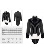 Devil Fashion Black Retro Gothic Jacquard Velvet Party Swallow Tail Coat for Men