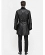 Devil Fashion Black Retro Gothic PU Leather Party Tail Coat for Men
