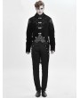 Devil Fashion Black Velvet Retro Gothic Swallow Tail Coat for Men