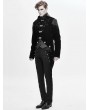 Devil Fashion Black Velvet Retro Gothic Swallow Tail Coat for Men