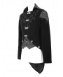 Devil Fashion Black Velvet Retro Gothic Swallow Tail Coat for Men