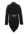 Devil Fashion Black Velvet Retro Gothic Swallow Tail Coat for Men