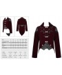 Devil Fashion Wine Red Velvet Retro Gothic Swallow Tail Coat for Men