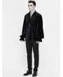 Devil Fashion Black Vintage Gothic Loose Long Sleeve Shirt for Men