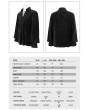 Devil Fashion Black Vintage Gothic Loose Long Sleeve Shirt for Men