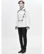 Devil Fashion White Retro Gothic Palace Party Long Sleeve Shirt for Men