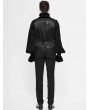 Devil Fashion Black Retro Gothic Short Waistcoat for Men