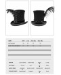 Devil Fashion Black Retro Gothic Hat for Men