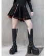 Punk Rave Black and Red Plaid Street Fashion Gothic Grunge Punk Short Skirt