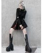 Punk Rave Black and Red Plaid Street Fashion Gothic Grunge Punk Short Skirt