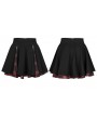 Punk Rave Black and Red Plaid Street Fashion Gothic Grunge Punk Short Skirt