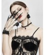 Devil Fashion Black Gothic Dark Vampire Queen Bracelet with Finger Cover