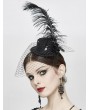 Devil Fashion Black Gothic Party Flower Hat Headdress