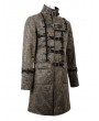 Devil Fashion Brown Daily Wear Gothic Punk Do Old Style Long Coat for Men