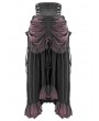 Devil Fashion Black Steampunk High Waist Long Skirt