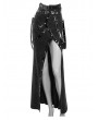 Devil Fashion Black Sexy Gothic Punk High Split Long Skirt