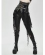Devil Fashion Black Gothic Punk Do Old Style Irregular Short Skirt
