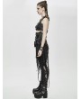 Devil Fashion Black Gothic Punk Do Old Style Irregular Short Skirt