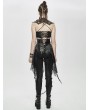 Devil Fashion Black Gothic Punk Do Old Style Irregular Short Skirt