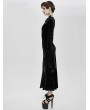 Eva Lady Black Sexy Gothic Velvet Long Party Dress