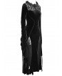 Eva Lady Black Sexy Gothic Velvet Long Party Dress