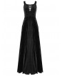 Eva Lady Black Vintage Sexy Gothic Off-the-Shoulder Velvet Long Prom Party Dress