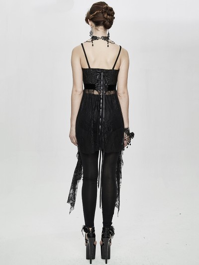 knee length dresses for ladies Halloween Gothic Steampunk Lace Dress