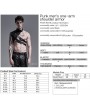 Punk Rave Black Gothic Punk PU Leather Shoulder Armor for Men