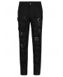 Punk Rave Black Gothic Punk Metal Long Casual Pants for Men