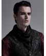 Punk Rave Black Vintage Gothic Scarf for Men